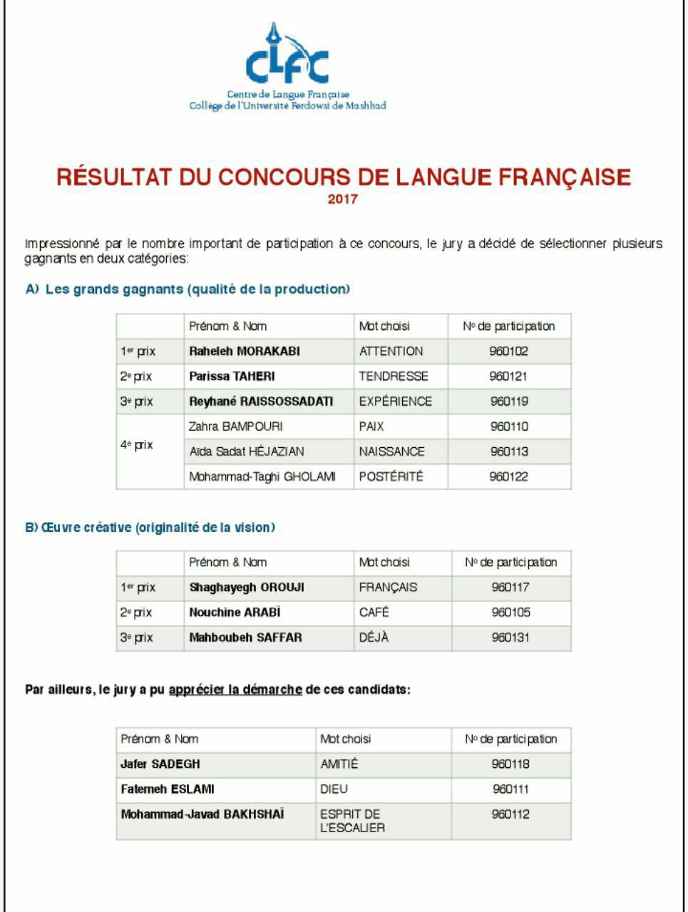 concours